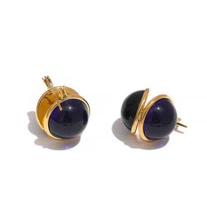 Resin Huggie Earrings