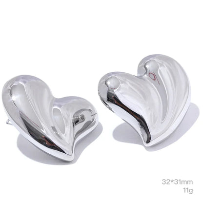 Chic Thick Heart Studs