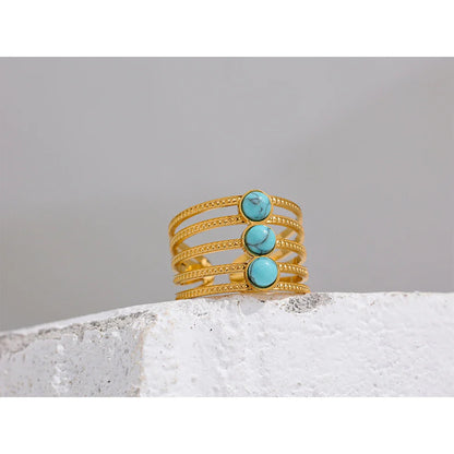 Blue stone ring