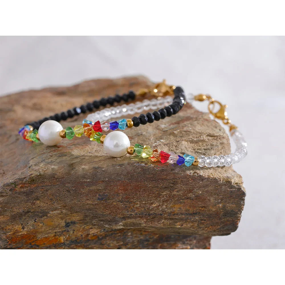 Black Bead Bracelet