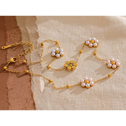 Beaded Flower Necklace