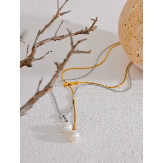 Drop Necklace Pearl