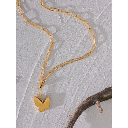 Gold Butterfly Necklace
