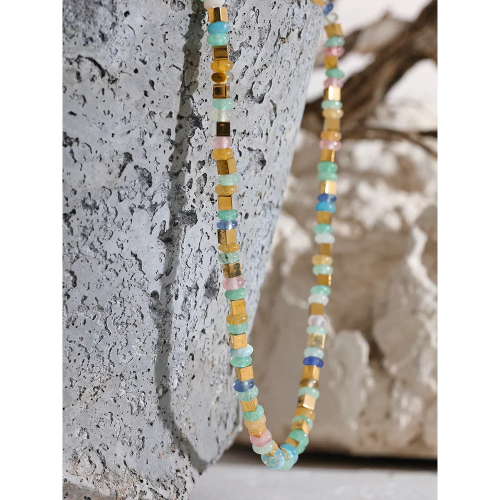 Opal Bead Necklace