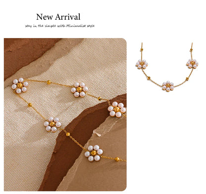 Beaded Flower Necklace