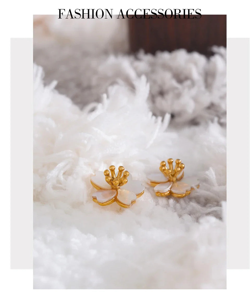 Flower Earrings Studs