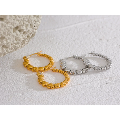 Heart Hoop Earrings