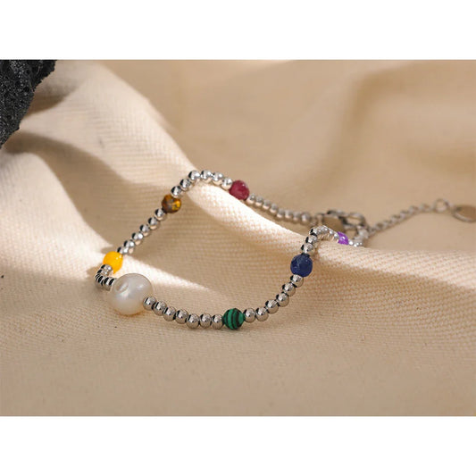 Silver Bead Bracelet
