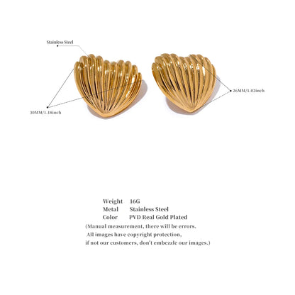Heart Stud Earrings