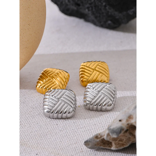Square Stud Earrings
