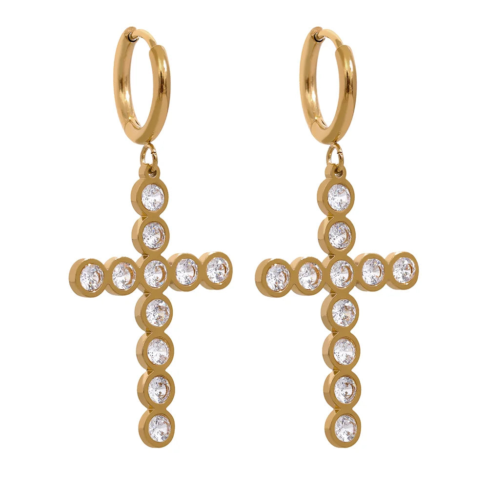 Cross earrings