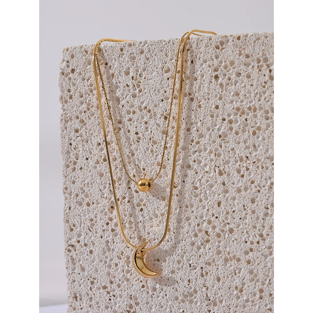 Gold Moon Necklace