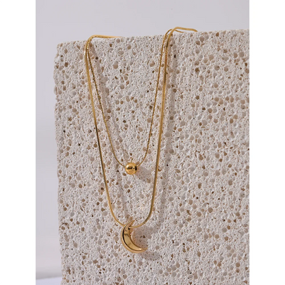 Gold Moon Necklace