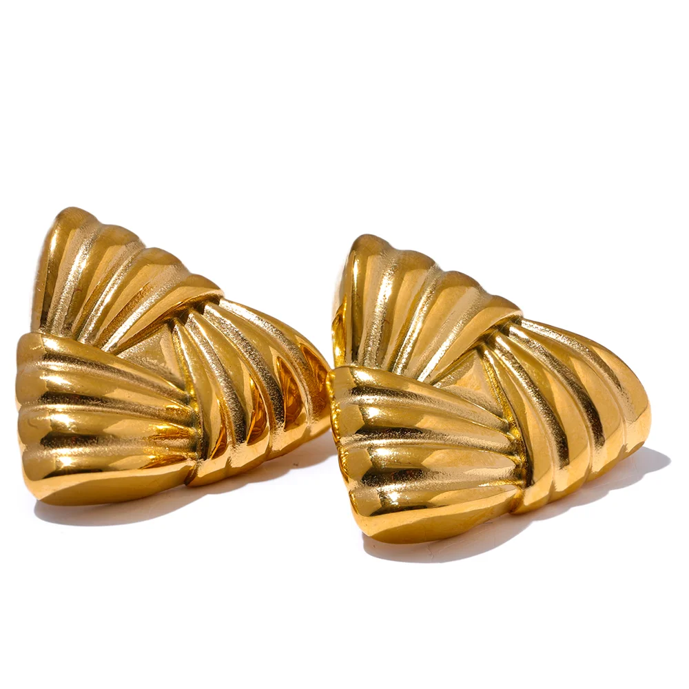 Triangle Texture Earrings