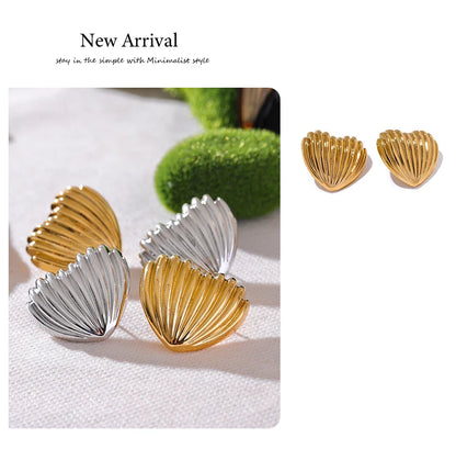 Heart Stud Earrings