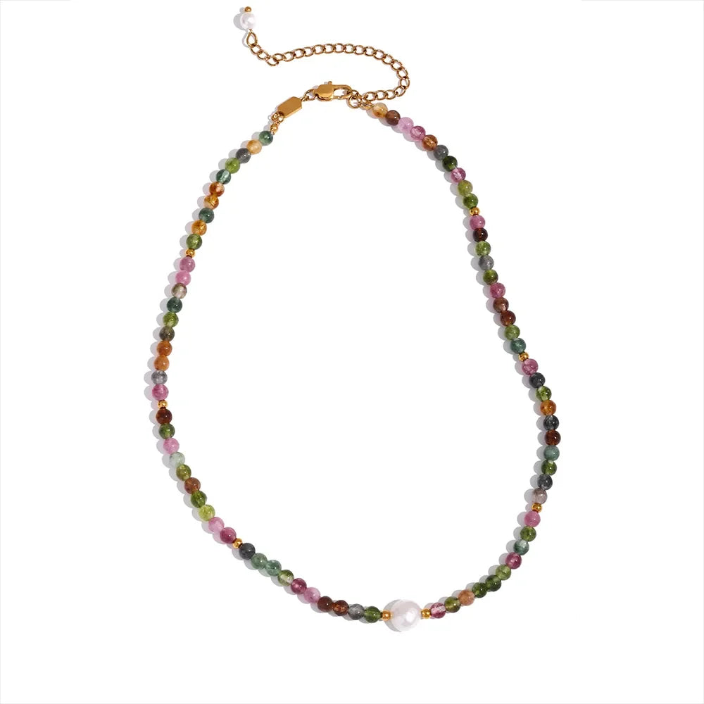 Tourmaline & Pearl Necklace