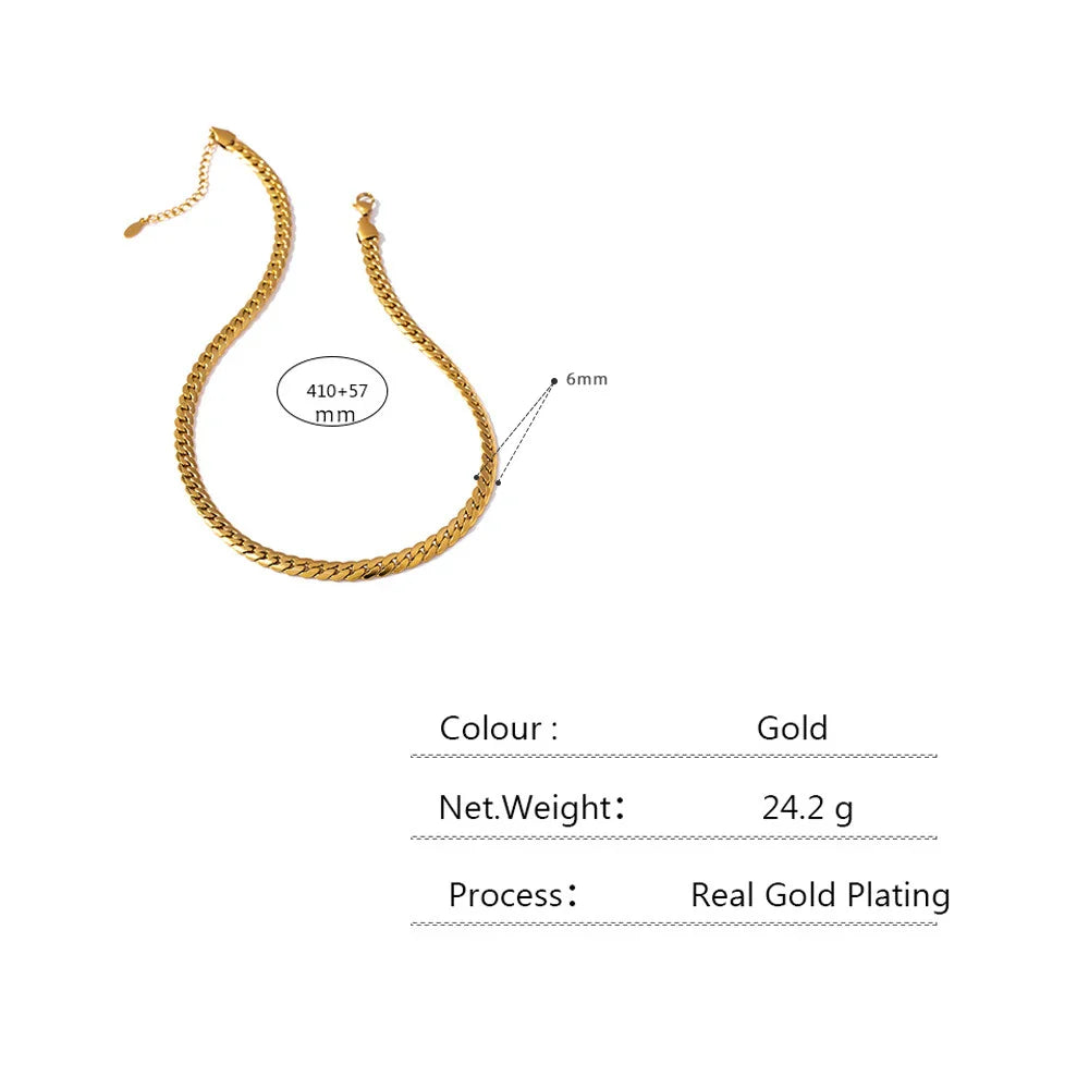 Gold Snake Chain Necklace