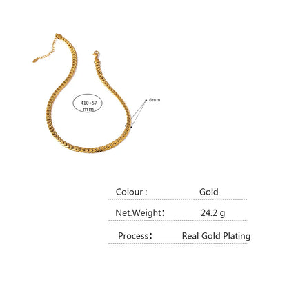 Gold Snake Chain Necklace