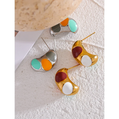 Pink Stud Earrings