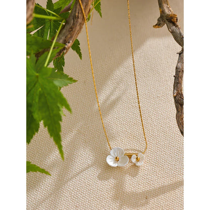 Acrylic Flower Pendant Necklace