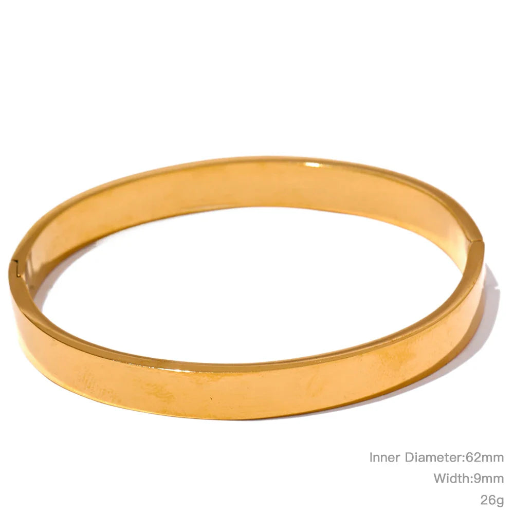 Wide Round Bracelet