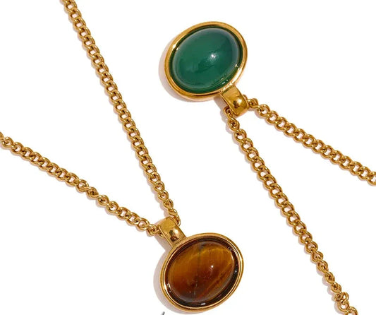 Tiger Eye Stone Necklace