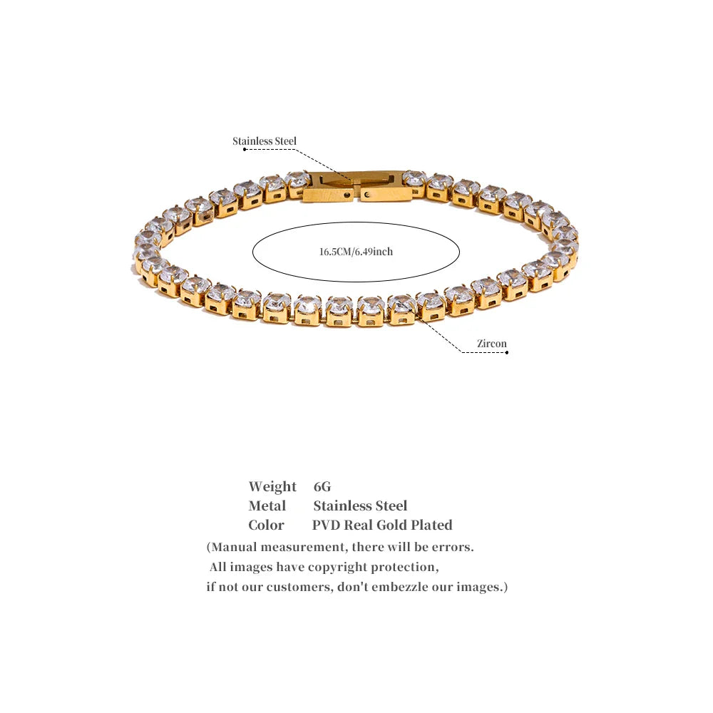 Cubic Zirconia Tennis Bracelet