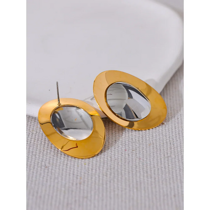 Smooth Temperament Stud Earrings