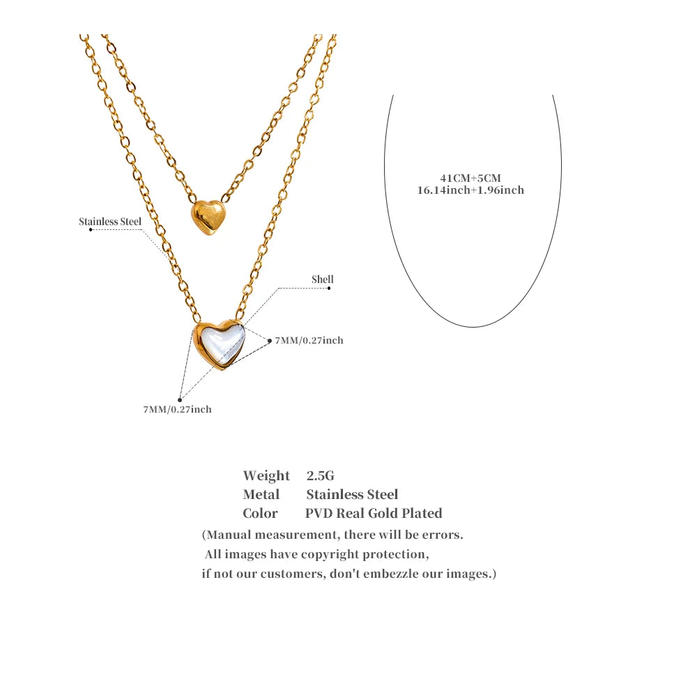 Double Heart Necklace