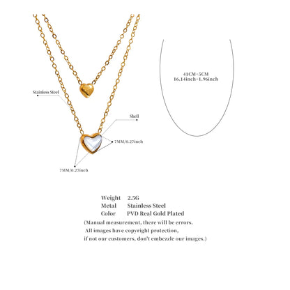 Double Heart Necklace