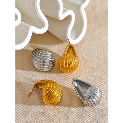 Stripe Half Empty Earrings