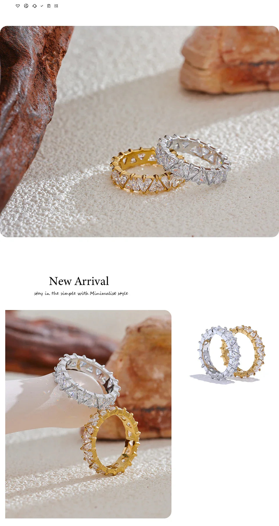 Delicate Bling Zirconia Ring