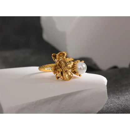 Flower Gold Ring