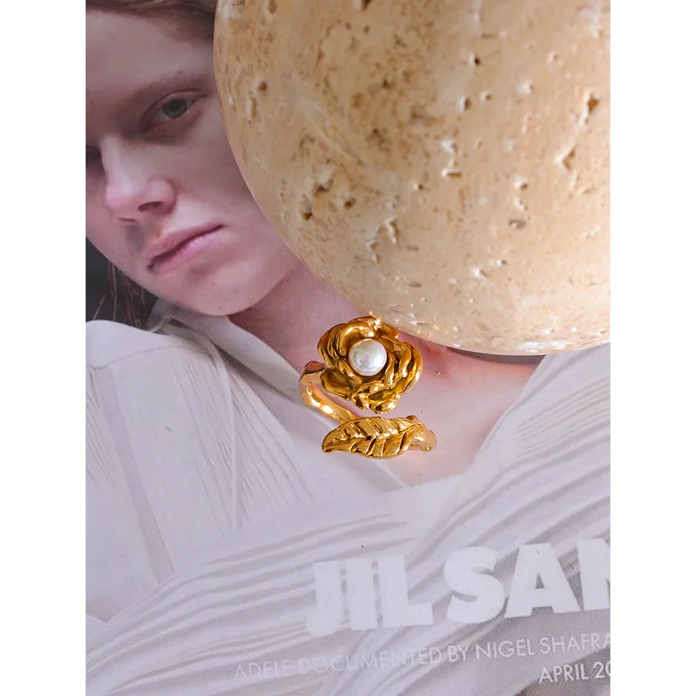 14k Gold Pearl Ring