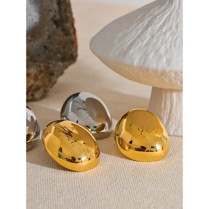 Irregular Round Stud Earrings
