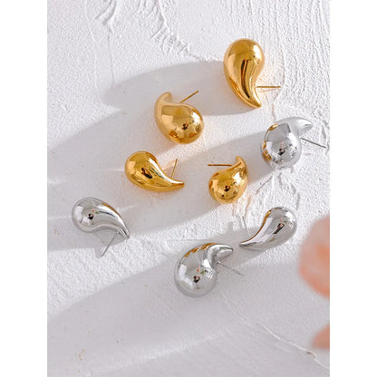 Water Drop Fashion Hollow Stud Earrings