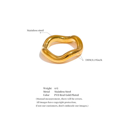 Gold twist ring