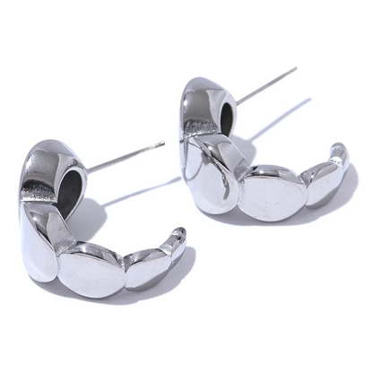 C-Shape Geometric Earrings