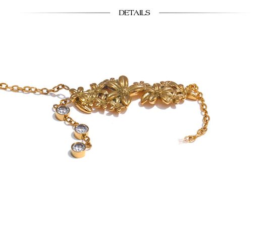 Gold Flower Necklace