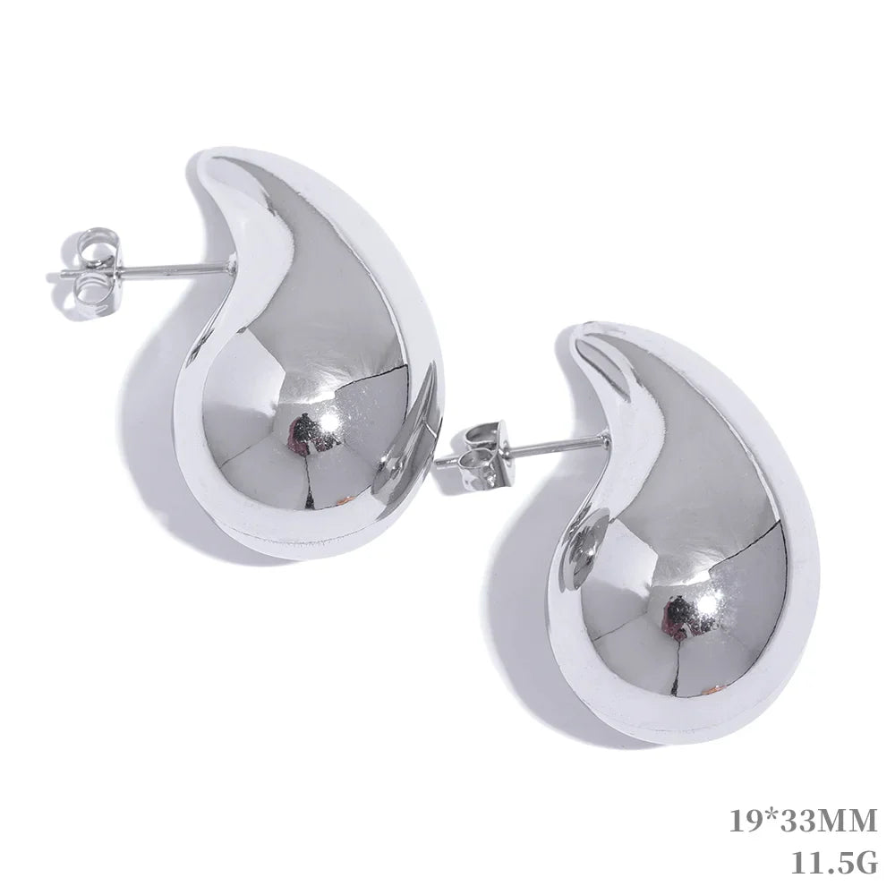 Water Drop Fashion Hollow Stud Earrings