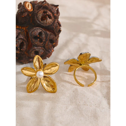 Silver Flower Ring