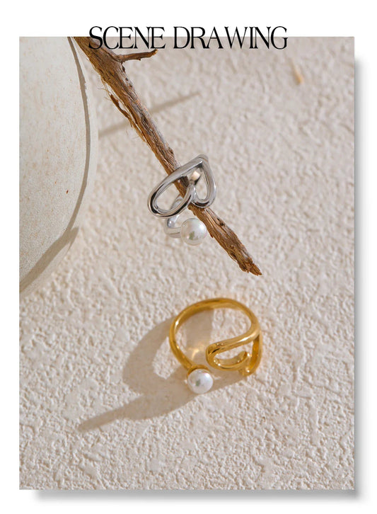 Gold Ring With Pearl