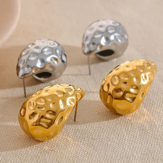 Water Drop Chunky Stud Earrings