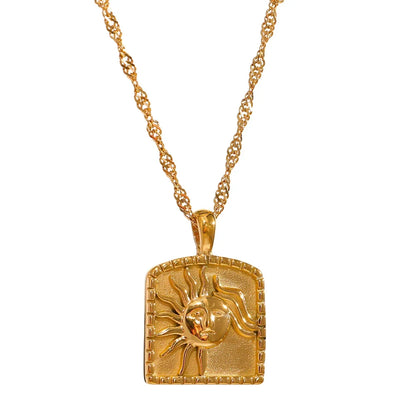 Sun Pendant Necklace