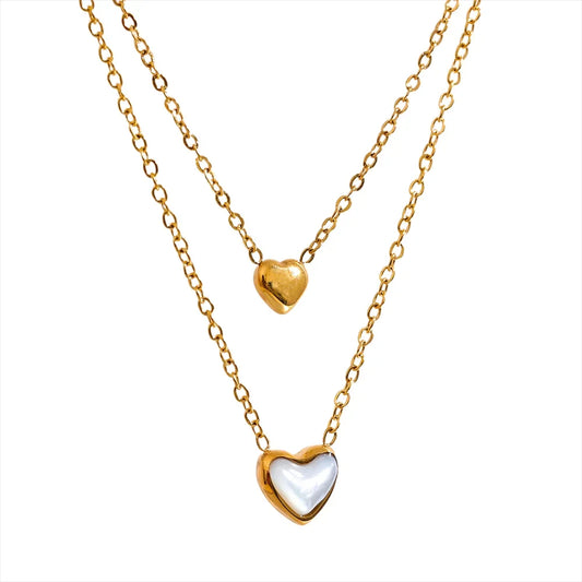Double Heart Necklace