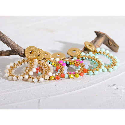 Beaded Hoop Earrings