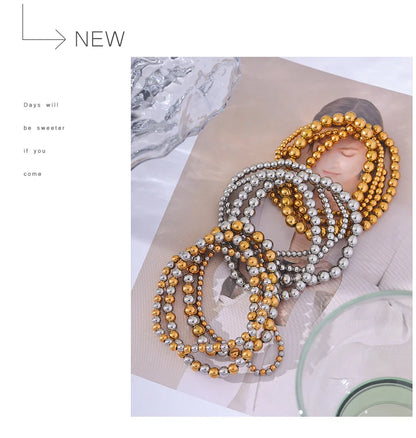 Gold Bead Bracelet