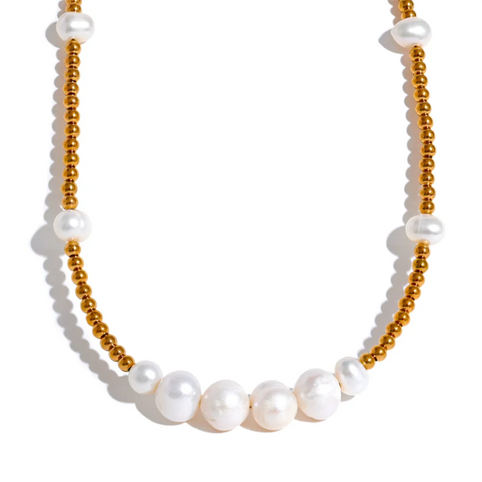 Beads Pearl Chain Necklace