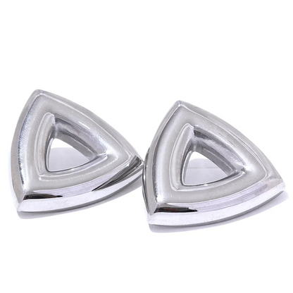 Triangle Hollow Stud Earrings