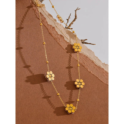 Beaded Flower Necklace
